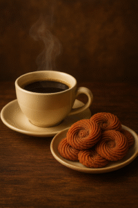 Jaggery Cookies with Coffee